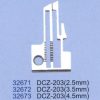 Yamato DCZ203 háromszálas interlock tűlemez Yamato DCZ203 háromszálas interlock tűlemez