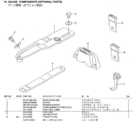 Juki LS2342 Apparát 40160705