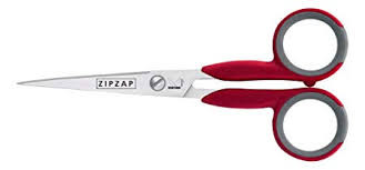 Kretzer Zip Zap hímzőolló 13cm (5") hegyes piros olló