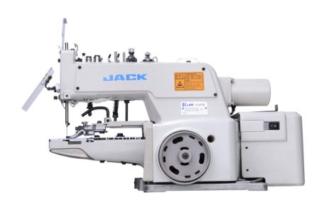 Jack T1377E-B láncöltésű gombfelvarrógép kompletten